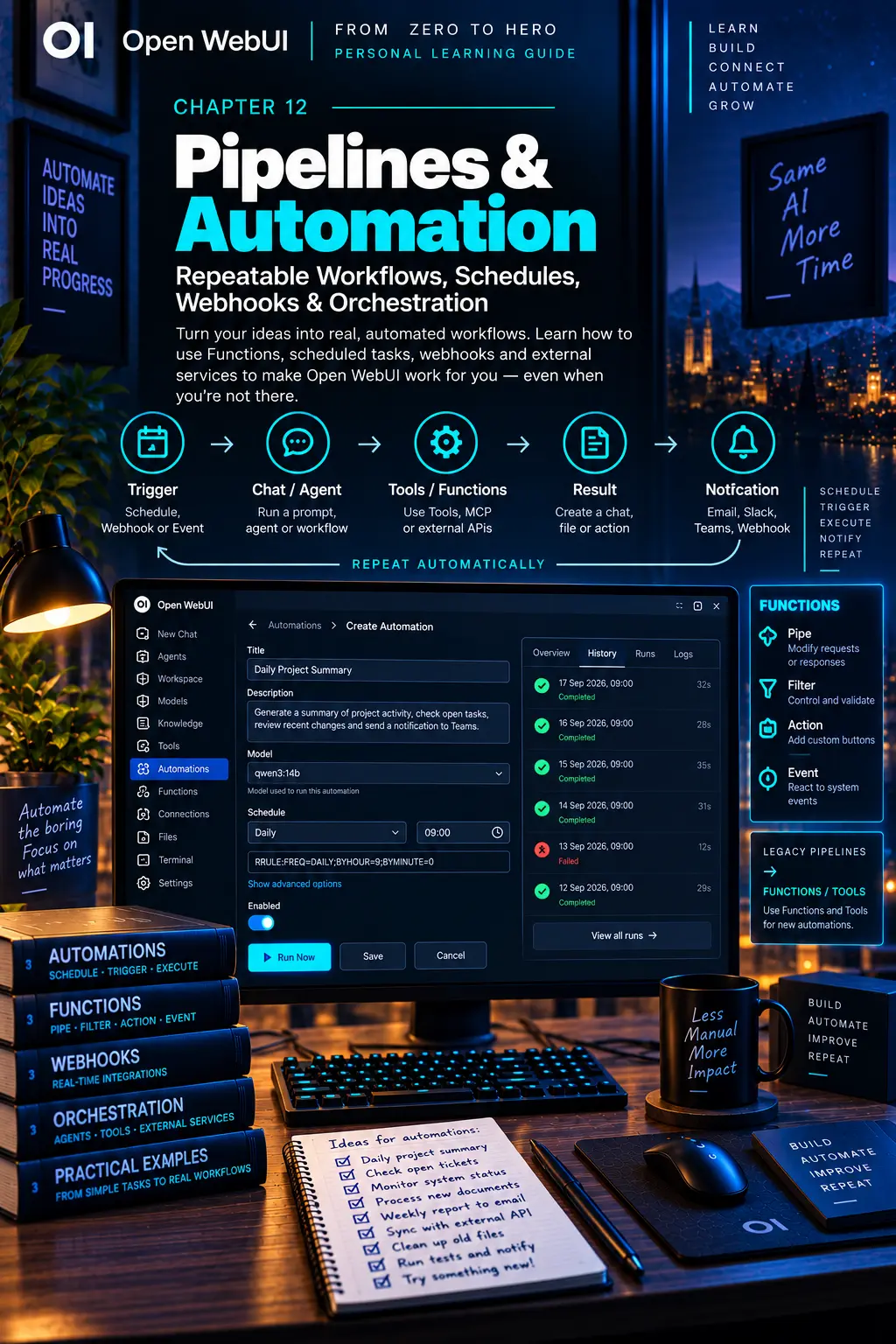 Cover of chapter 12: Pipelines & Automation