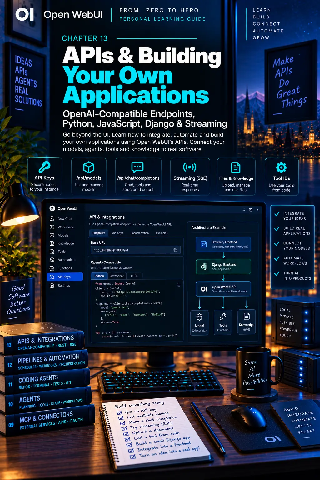 Cover of chapter 13: APIs & Building Your Own Applications